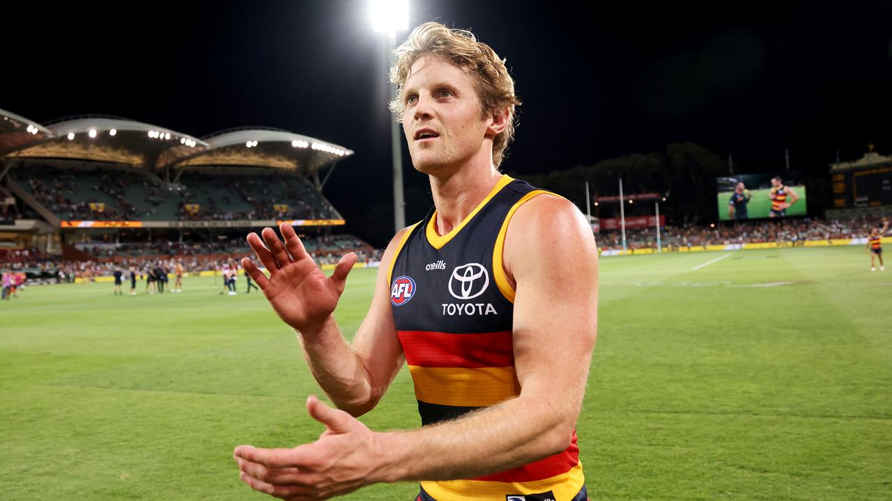 Afl 2021 Adelaide Crows Vs Greater Western Sydney Giants Rory Sloane Eye Injury Showdown