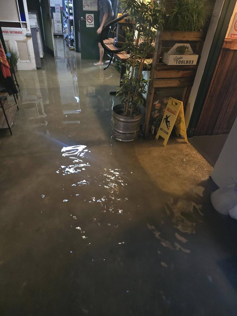 Water inside the Halifax Hotel. Picture: Facebook