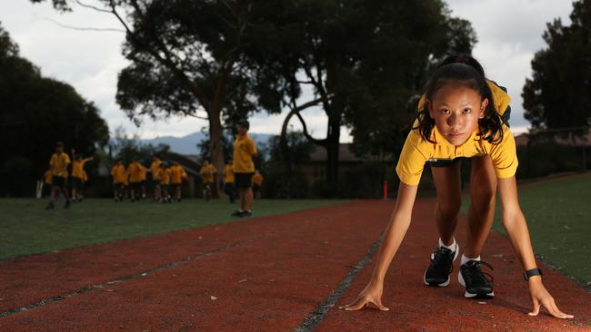 Jennifer Lim is on track to become a star runner. Picture: Stuart Milligan