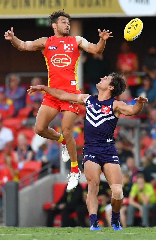 Jarrod Harbrow was the Suns best player on a special afternoon. Picture: AAP