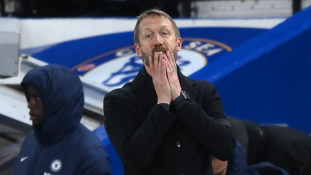 Chelsea boss Graham Potter is under pressure after the Blues slipped to a shock defeat to lowly Southampton. (Photo by Justin Setterfield/Getty Images)