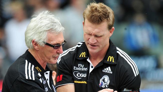 Nathan Buckley and Mick Malthouse worked together as part of the Collingwood coaching staff as part of a succession plan.