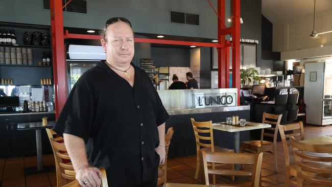 Lunico owner Matt Turner at his Trinity Beach restaurant. Picture: Stewart McLean