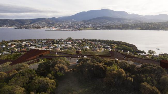 A supplied artist's impression of a proposal for development of the Rosny Hill area on Hobart's Eastern Shore.