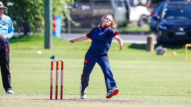 Holly Reed took some crucial wickets for Western. Picture: Peter Yandle - My Action Images