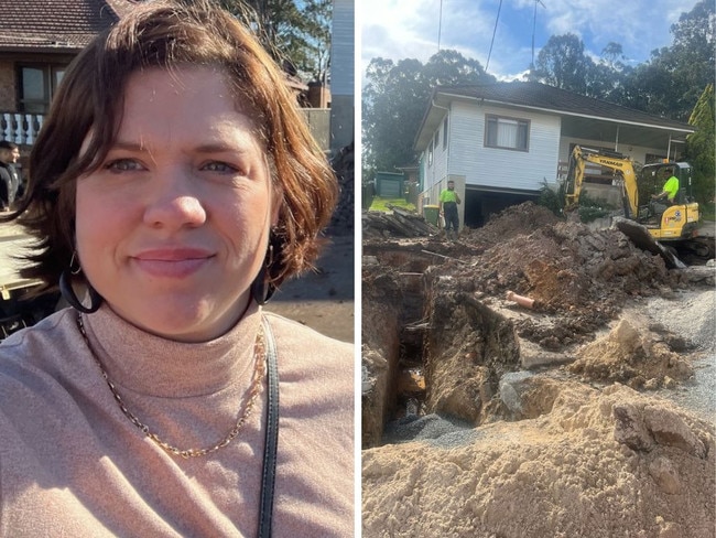 A mum has been shocked to see her rental turned into a 'construction site'. Picture: Supplied