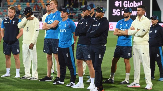 The England team has been savaged by former greats. Picture: William WEST/AFP