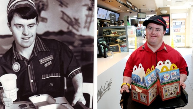 A Northmead icon: Russell O’Grady has worked at McDonald’s for more than 30 years.