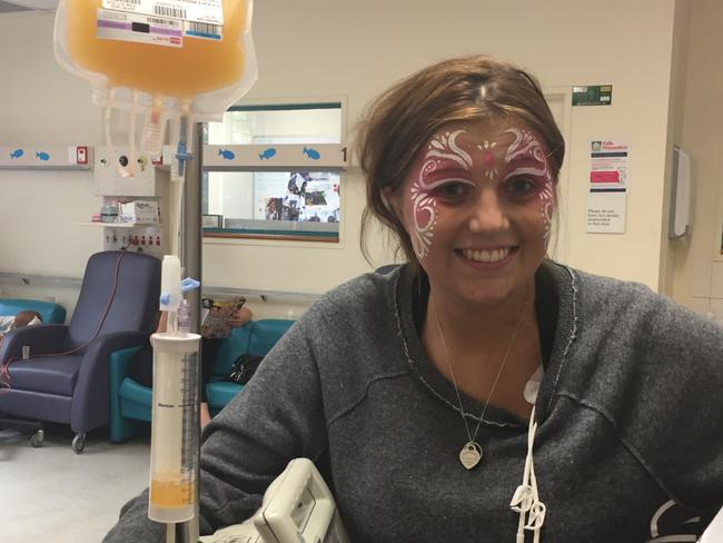 The now 22-year-old battled three types of cancer all before she turned 18. Picture: Supplied via NCA NewsWire