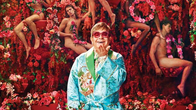 Elton John in a photograph created by American photographer David LaChapelle to promote the artist's 'Farewell Yellow Brick Road' world tour. Picture: David LaChapelle