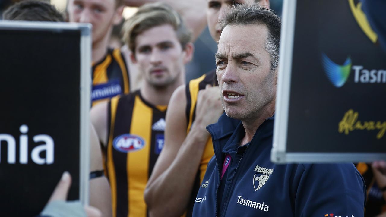 Alastair Clarkson has maintained he will see out his contract. (Photo by Daniel Pockett/AFL Photos/via Getty Images)
