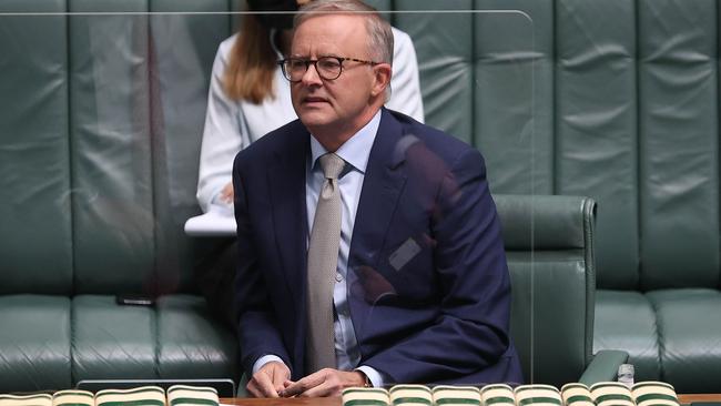 Anthony Albanese during Question Time on Tuesday. Picture: NCA Newswire/Gary Ramage