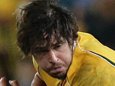 Wallabies Sam Carter. The Wallabies vs France at Suncorp Stadium in Brisbane. Pic Peter Wallis