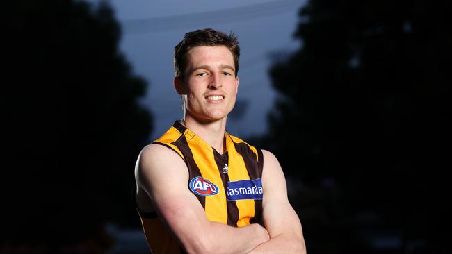 Josh Ward had no idea Hawthorn was going to call his name. Picture: Mark Stewart