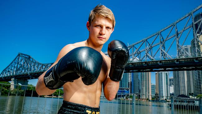 Nikita Tszyu will make his professional boxing debut in Brisbane on March 2. Picture: Richard Walker