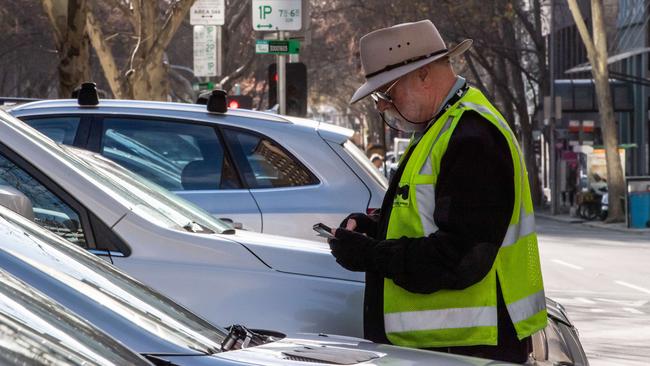 The City of Melbourne wants to extend paid parking. Picture: Jason Edwards