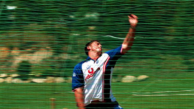 Darren Gough was a fan favourite in Australia during his Ashes tours. Picture: AAP