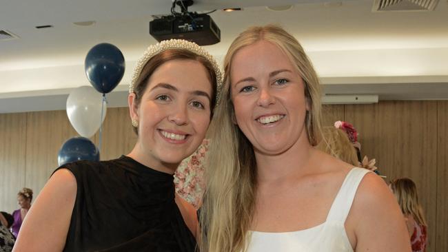 Sarah Davis and Megan Farmer at Women in Law race day at Aquis GCTC, Bundall. Picture: Regina King