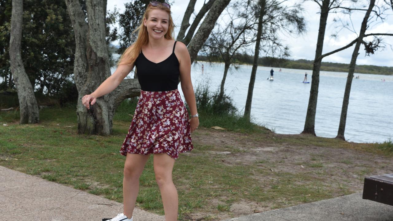Julie Englhardt in Cotton Tree Park, Maroochydore for Boxing Day. Picture: Sam Turner