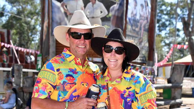 Scott and Kylie Bailey at the Gympie Muster. Picture: Patrick Woods.