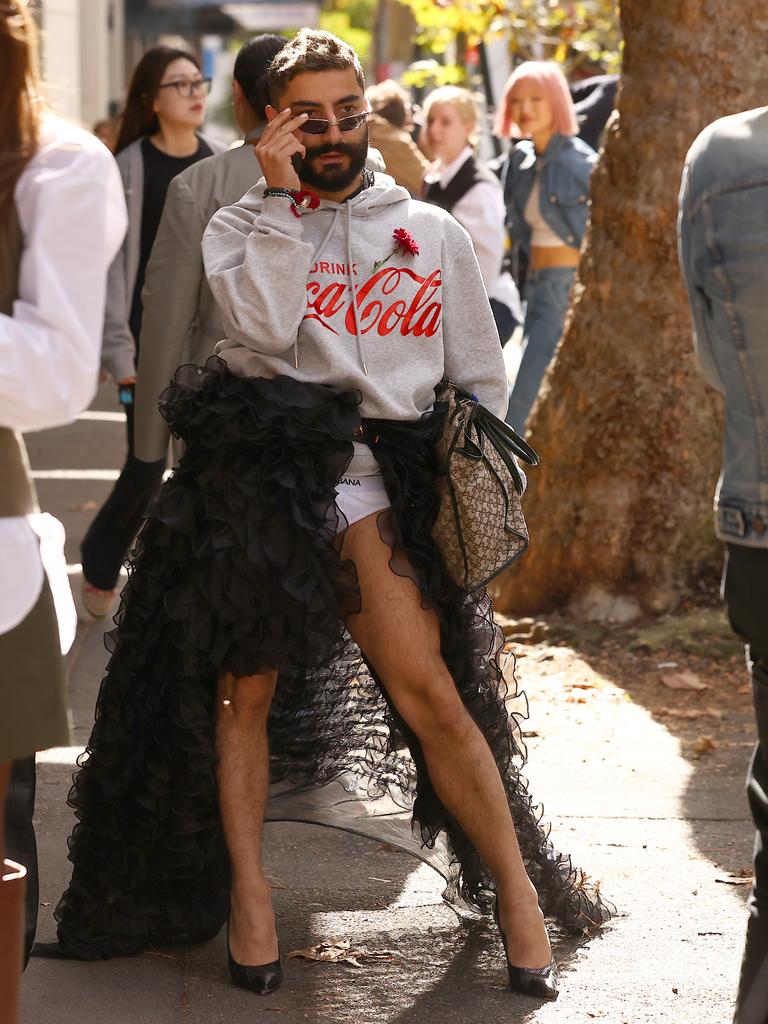 They sported a black frilled skirt and grey Coca-Cola jumper. Picture: Matrix