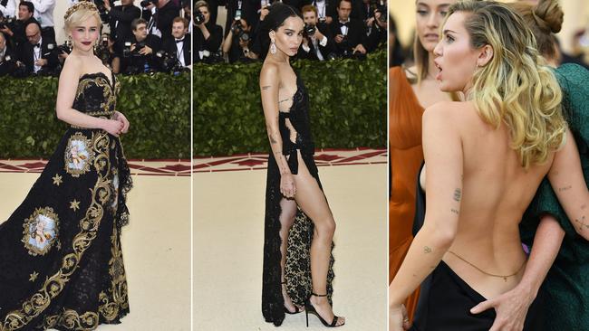 Stars bare all in sexy Met Gala gowns
