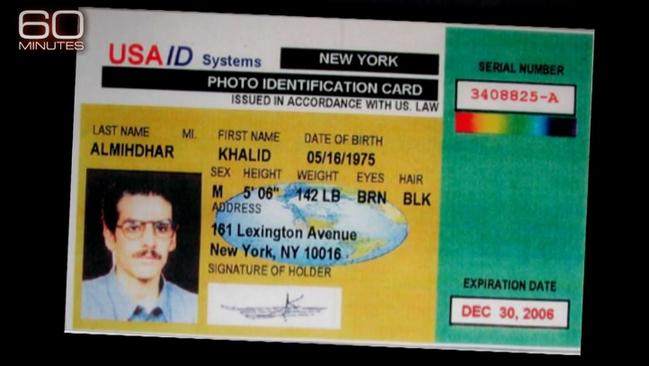 One of the government IDs issued to hijacker Khalid al-Mihdar.