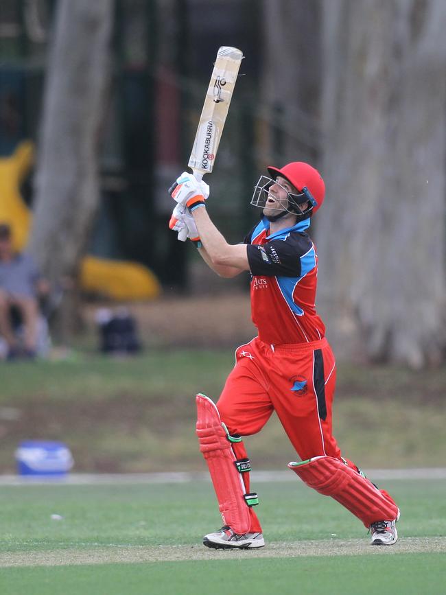 Southern's David Sboro skies a ball and is caught for 61 on Saturday. Picture: AAP/Dean Martin