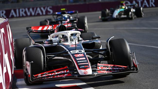 Bearman competing at the Azerbaijan GP on September 15, 2024. (Photo by James Sutton/Getty Images)