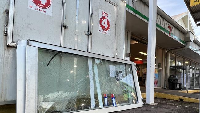 The Puma service station on the corner of Dick Ward Dr and Ross Smith Ave, The Humpty Doo Golf Club and a BP in Winnellie were all broken into overnight on Tuesday. Picture: Fia Walsh