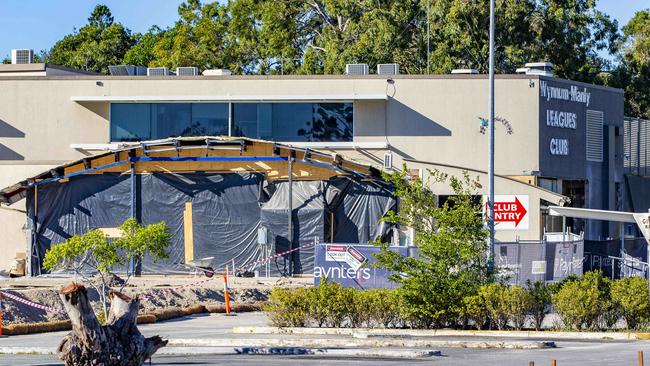 Wynnum Manly Leagues Club undergoes renovation. Picture: Renae Droop