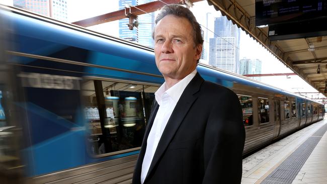 Rail Project Victoria chief executive Evan Tattersall said it was not uncommon for contamination to be found on big infrastructure projects. Picture: Mark Wilson