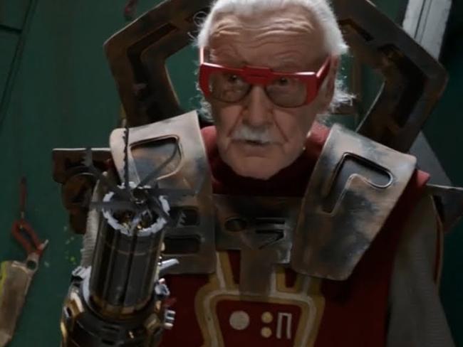 Stan Lee’s famous cameo in Thor: Ragnarok. Picture: Supplied