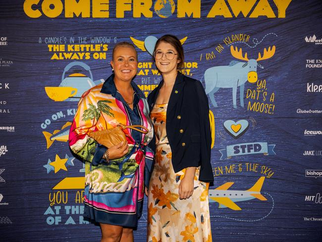 Kellie Banditt (left) and Maddison Gangi at the opening night function for The Empire's Come From Away at The Rock, Friday, March 14, 2025. Picture: Hey Media