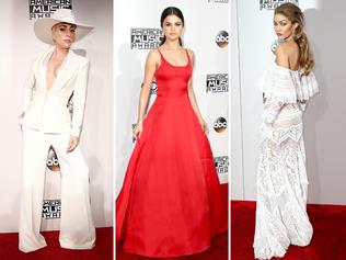 2016 American Music Awards Red Carpet ... Lady Gaga, Selena Gomez and Gigi Hadid. Picture: Getty