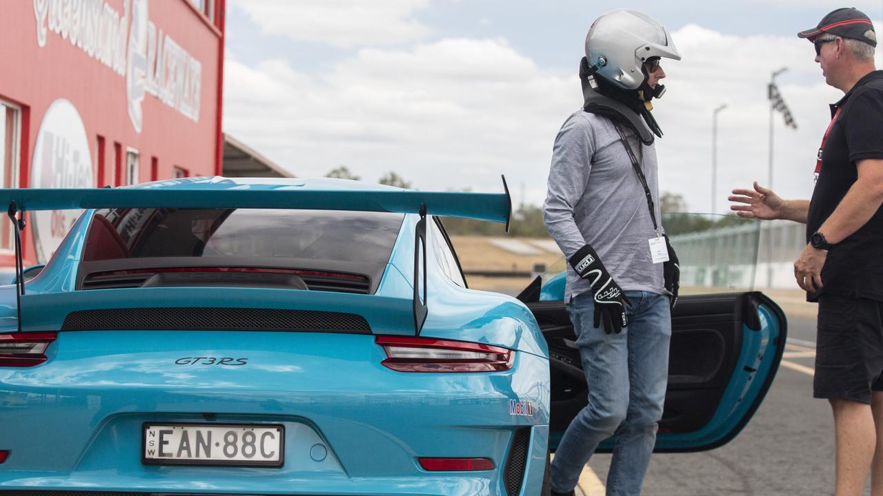 Motoring expert Iain Curry at Porsche’ Driver Training school