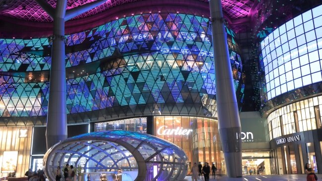 Ion Orchard in Singapore's famous Orchard Road shopping district.