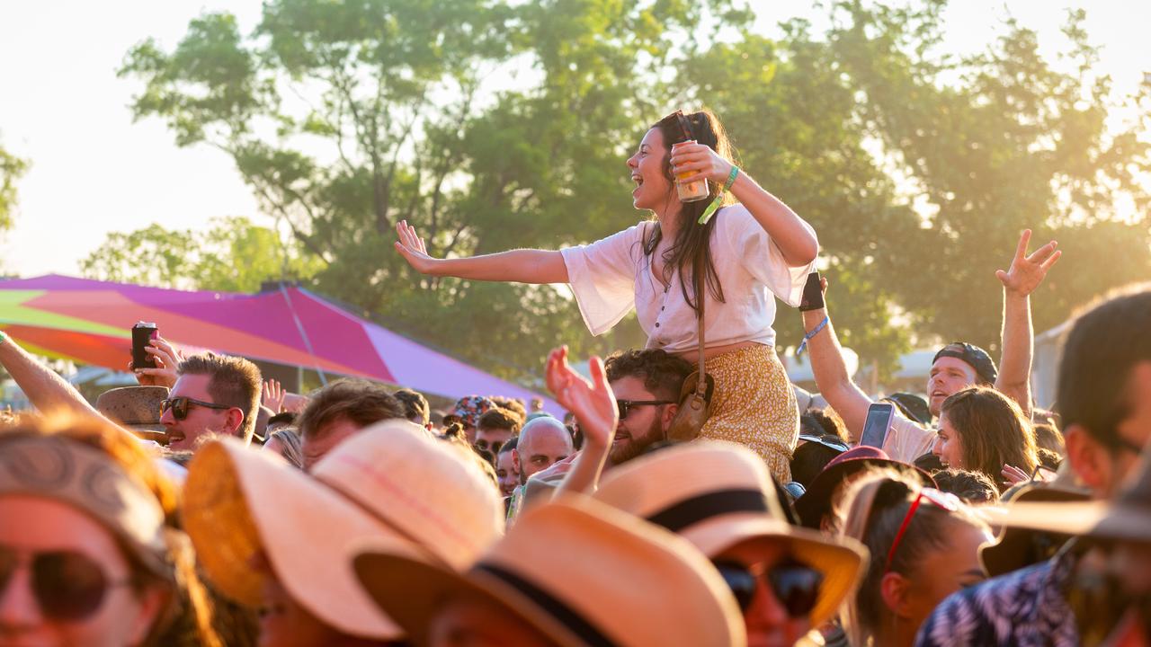 Missy Higgins fans at BASSINTHEGRASS 2021. Picture: Che Chorley