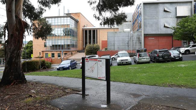 UTAS Sandy Bay campus signage. Members of Save UTAS campus supporters group in relation to the Hobart City Council elector poll gauging public support of the campus move from Sandy Bay to the city. Picture: Nikki Davis-Jones