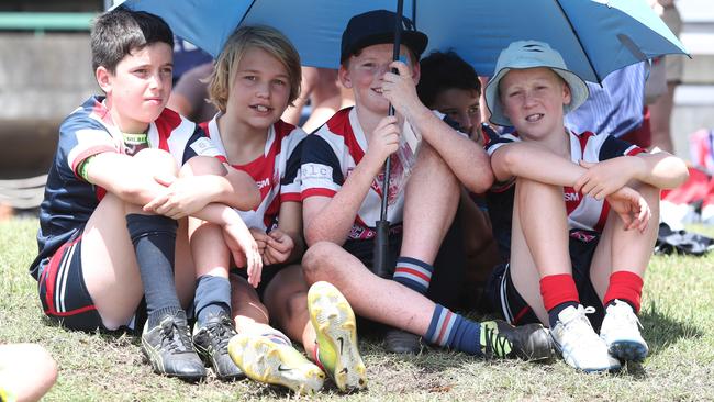 Erina Eagles under-12s at Central Coast Roosters Gala Opening Saturday 29th February 2020 at Tuggerah Lakes Secondary College The Entrance campus. Picture: Sue Graham