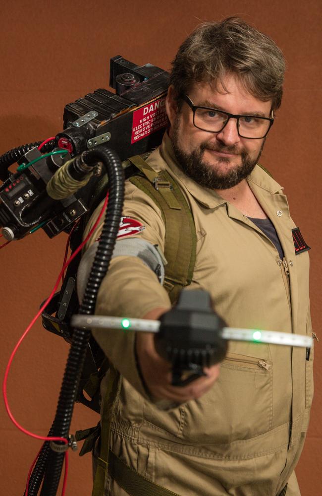 Ghostbusters character Tom Kelly at TROPiCON at the Darwin Entertainment Center Picture: Glenn Campbell