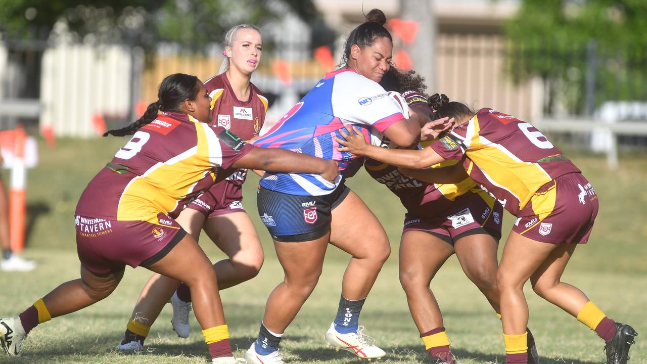 Womens rugby league game between Charters Towers and Western Lions. Lions Easther Mikaele. Picture: Evan Morgan