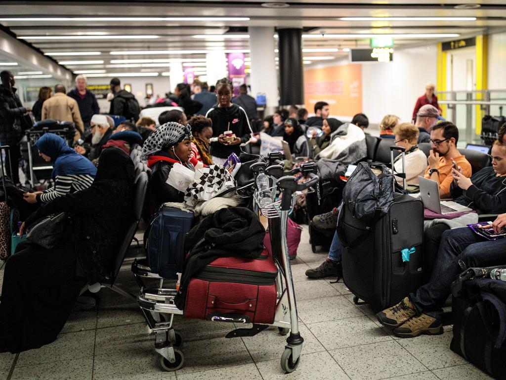 Gatwick Airport is still working through the backlog of passengers caught up in the drone incident. Picture: Getty Images