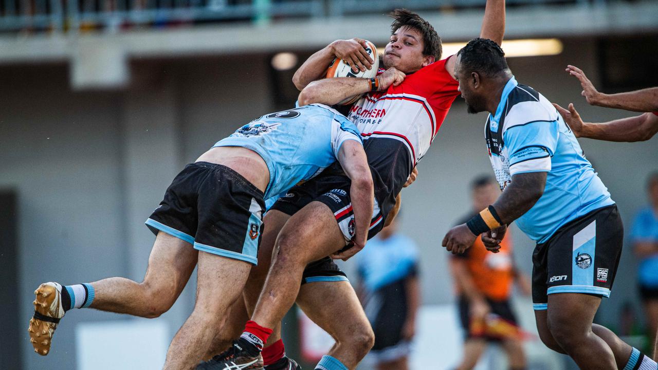 Callum Dubbeld as the Litchfield Bears take on Northern Sharks in the 2023 NRL NT grand final. Picture: Pema Tamang Pakhrin