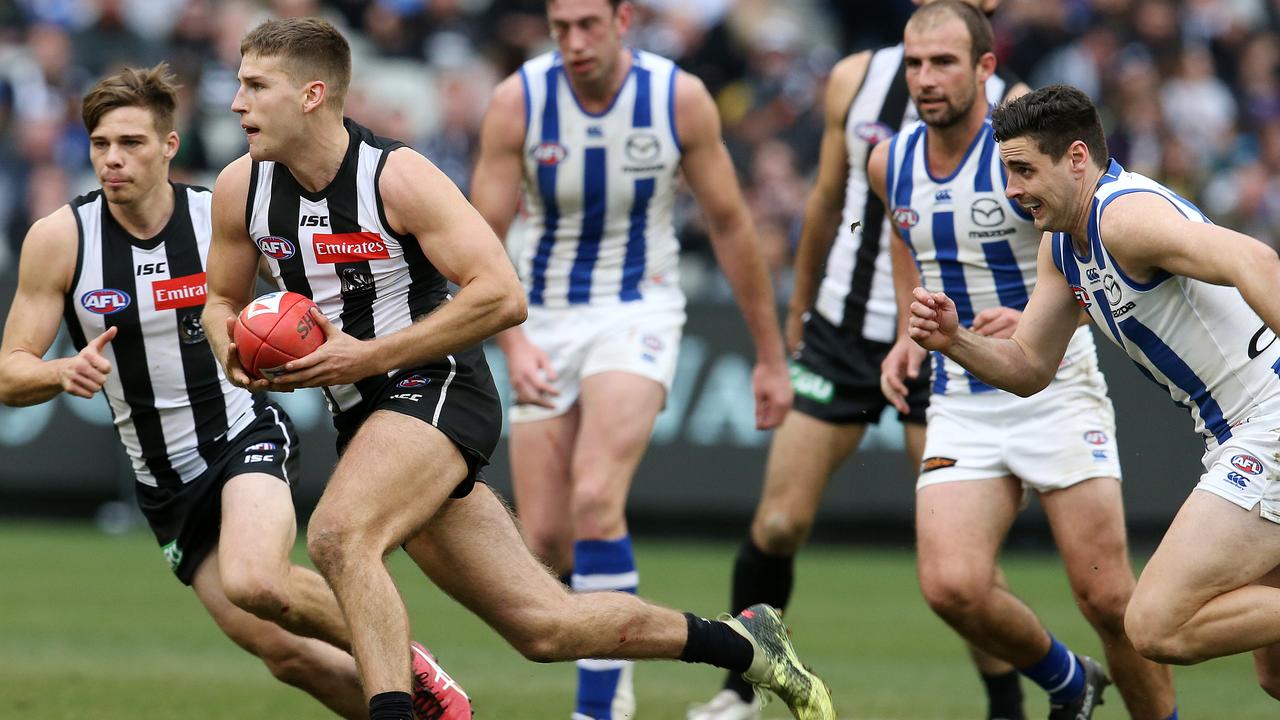 Brayden Sier bursts through the middle of the MCG last weekend.