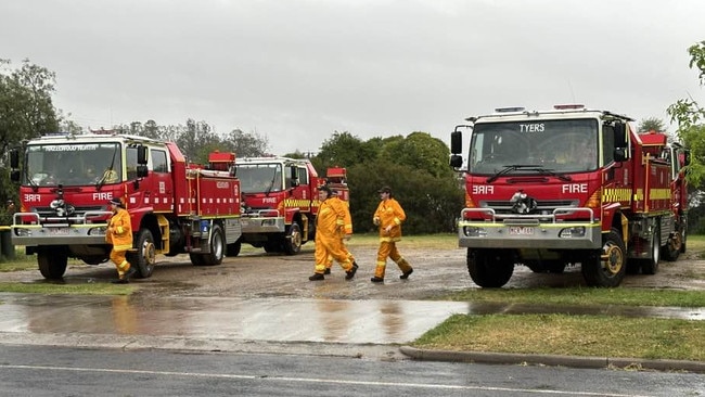 Widespread rain has put out the bushfire that has raged in the forested hills north of Briagolong. Picture: Tim Lee/Facebook