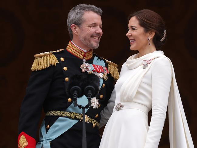 Queen Mary’s gown was suggestive of a fresh start, like a wedding dress, according to Vogue expert Francesca Wallace. Picture: Getty Images