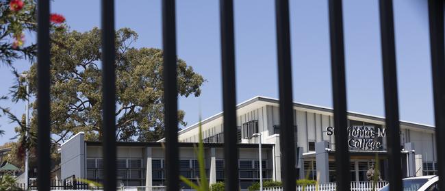 Sir Thomas Moore College was closed last week after a 13-year-old student tested positive after a NSW man stayed with her family. NCA NewsWire / Sarah Marshall