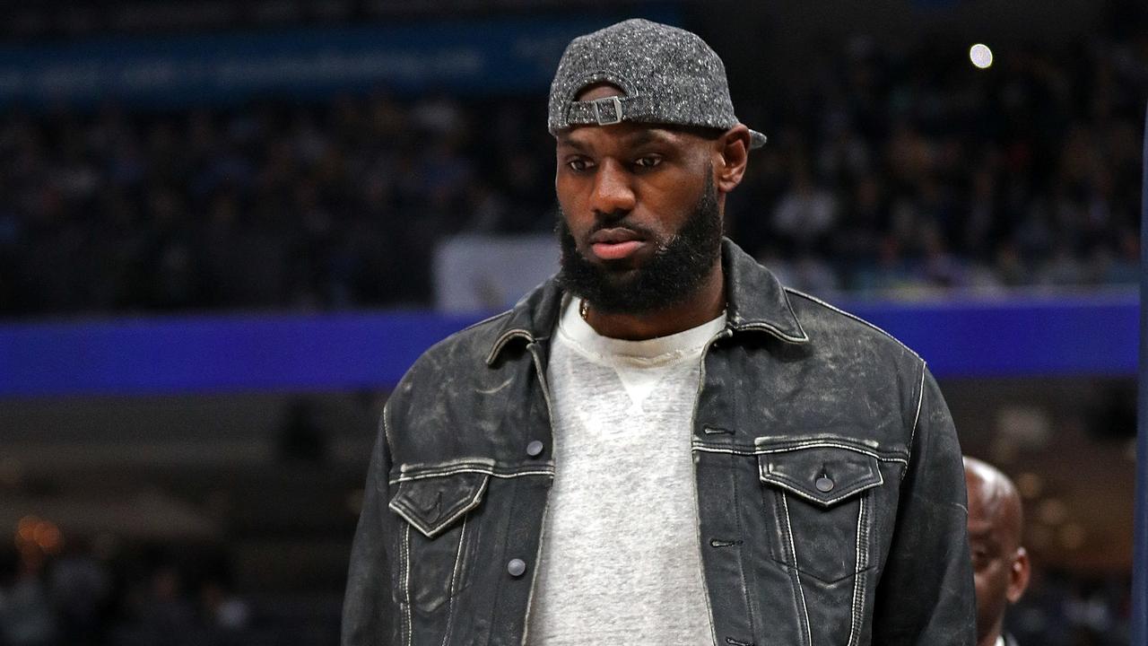 MEMPHIS, TENNESSEE - FEBRUARY 28: LeBron James #6 of the Los Angeles Lakers looks on during the first half against the Memphis Grizzlies at FedExForum on February 28, 2023 in Memphis, Tennessee. NOTE TO USER: User expressly acknowledges and agrees that, by downloading and or using this photograph, User is consenting to the terms and conditions of the Getty Images License Agreement. (Photo by Justin Ford/Getty Images)