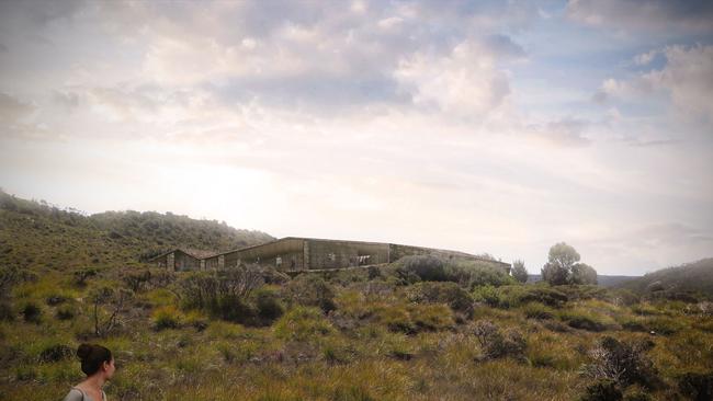 Artists impressions of the Dove Lake development in Cradle Mountain National Park.